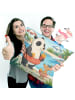Mr. & Mrs. Panda Kissen 40x40 Panda Schwimmbad Pommes Design ohn... in Weiß