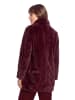 BETTY & CO Outdoorjacke mit Kunstfellkragen in Fall Burgundy