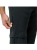Jack Wolfskin GLASTAL ZIP AWAY PANTS M in Schwarz
