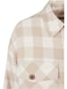 Urban Classics Urban Classics Damen Ladies Flanell Padded Overshirt in whitesand/lighttaupe