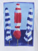 März T-Shirt in weiß blau
