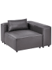 Beliani 3-Sitzer Sofa BRANDE in Schwarz - (W) 336 x (H) 70 x (L) 121 cm