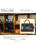 Florence Leder Henkeltasche Florence Tasche schwarz ca. 40cm