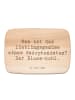 Mr. & Mrs. Panda Holz Schneidbrett Spruch Saxophon Blues mit Spruch in Transparent