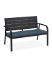 relaxdays Gartenbank in Schwarz - (B)118 x (H)78 x (T)66 cm