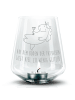 Mr. & Mrs. Panda Gravur Windlicht Einhorn Blümchentail mit Spruch in Transparent