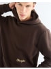 Wrangler Kapuzenpullover Embroidery in Chocolate Torte