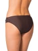 Aquarti Aquarti Damen Bikinihose mit seitlichen Raffungen in braun