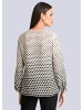 Alba Moda Bluse in leicht taillierter Passform in ecru