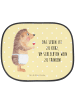 Mr. & Mrs. Panda Auto Sonnenblende Igel Wein mit Spruch in Gelb Pastell