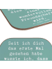 Mr. & Mrs. Panda Untersetzer Spruch Neue Freunde finden mit Spruch in Meeresbrise