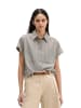 Marc O'Polo Gestreifte Bluse relaxed in Dark Grey
