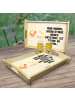 Mr. & Mrs. Panda Tablett Huhn Stolz mit Spruch in Vintage