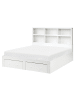 Beliani Doppelbett TARARE in Weiß - (W) 164 x (H) 125 x (L) 220 cm