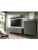 Inn.Furn Wohnwand grau matt 3-teilig 269 cm, Schrankwand mit Struktur