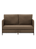 en.casa Schlafsofa Soini in Braun (H)78cm (B)125cm (T)67cm