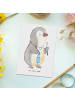 Mr. & Mrs. Panda Postkarte Zahntechniker Herz ohne Spruch in Weiß