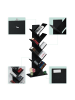 relaxdays Bücherregal in Schwarz - (B)51 x (H)138 x (T)25 cm