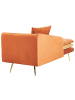 Beliani Chaiselongue GONESSE rechtsseitig in Orange - (W) 160 x (H) 72 x (L) 79 cm