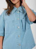 Norr Hemd Kenzie in Light blue stripe