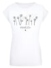 F4NT4STIC Extended Shoulder T-Shirt Dandelion Blume in weiß