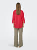 JACQUELINE de YONG Trendiges Hemd mit Lochstickerei und längerer Rückenpartie in Rot