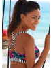 Venice Beach Bustier-Bikini-Top in marine bedruckt