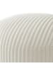 relaxdays Pouf in Beige - (H)25 x Ø 35 cm