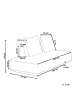 Beliani Chaiselongue SEILLANS in Beige - (W) 194 x (H) 94 x (L) 97 cm
