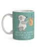 Mr. & Mrs. Panda Tasse Saxophon Kühlschrank mit Spruch in Meeresbrise