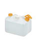 relaxdays Wasserkanister in Weiß/ Orange - 10 Liter