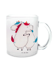 Mr. & Mrs. Panda Teetasse Einhörner Umarmen ohne Spruch in Transparent