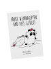 Mr. & Mrs. Panda Postkarte Panda Weihnachten mit Spruch in Weiß
