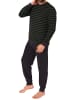 NORMANN langarm Frottee Pyjama Schlafanzug Bündchen - 67719 in grün