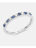 Diamant L'éternel Eternity-Ring aus 375 Weißgold mit Saphir