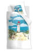 Beddinghouse Beddinghouse Bettwäsche Renforcé - Lighthouse - Leuchtturm Aquarell in weiß