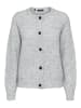 SELECTED FEMME Strickjacke Relaxed Fit Rundhals Raglanärmel Fallmaschen in Grau-2