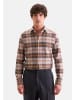 Seidensticker Flanellhemd Slim in Braun