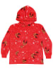 United Labels X-MAS Oversize Cozy Hoodie Rentier Kuschelpullover Deckenpullover in rot