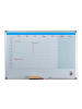 relaxdays Whiteboard Tagesplaner in Weiß - (B)90 x (H)60 cm