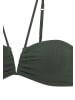 Copenhagen Studios Bandeau-Bikini-Top in dunkelgrün