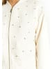 faina Damen Boucé Jacke Mit Strass-Steinen in Wollweiss