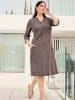 sheego Kleid in dunkeltaupe