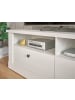 Furn.Design Wohnwand weiß Pinie Landhaus, Wohnkombination 4-teilig, Soft-Close-Funktion