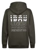 Petrol Industries Lockerer Hoodie mit Print ironrun in Schwarz