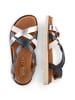 Camel Active Sandale mit Lederfußbett in Navyblau