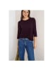 Cecil Langarmshirt in eggplant red