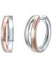 Lulu & Jane Diamant-Creolen aus Sterling Silber mit Diamant in silber/roségold