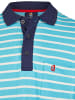 Wind Sportswear Polo Pique gestreift in pool blue marine