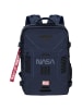 Nasa Rucksack Logoprint in blau